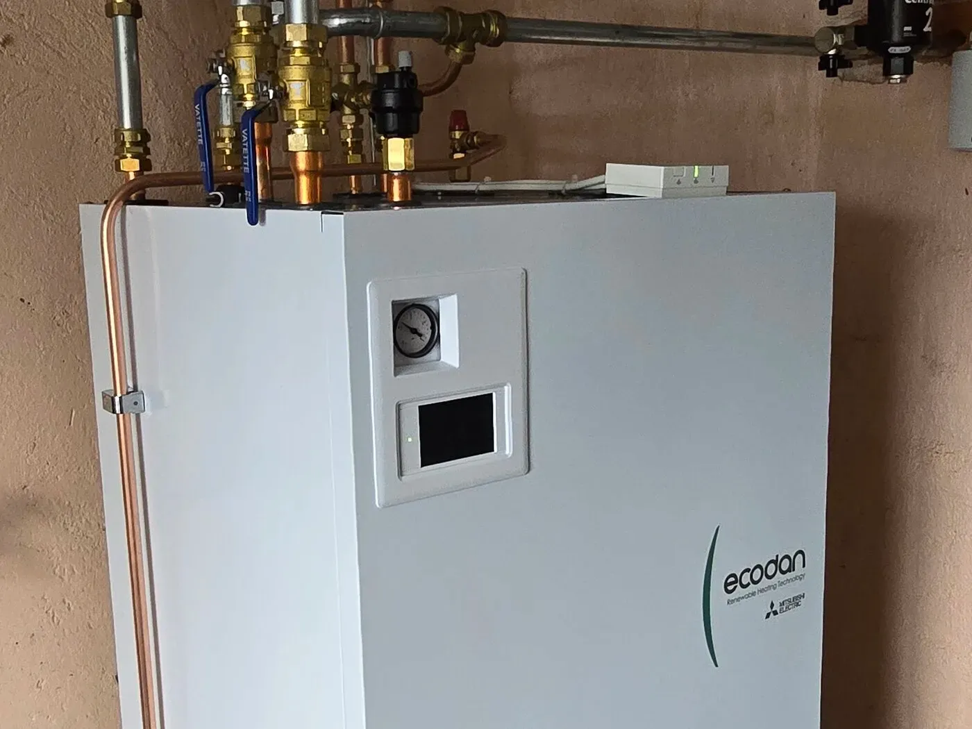 Installerad värmepump