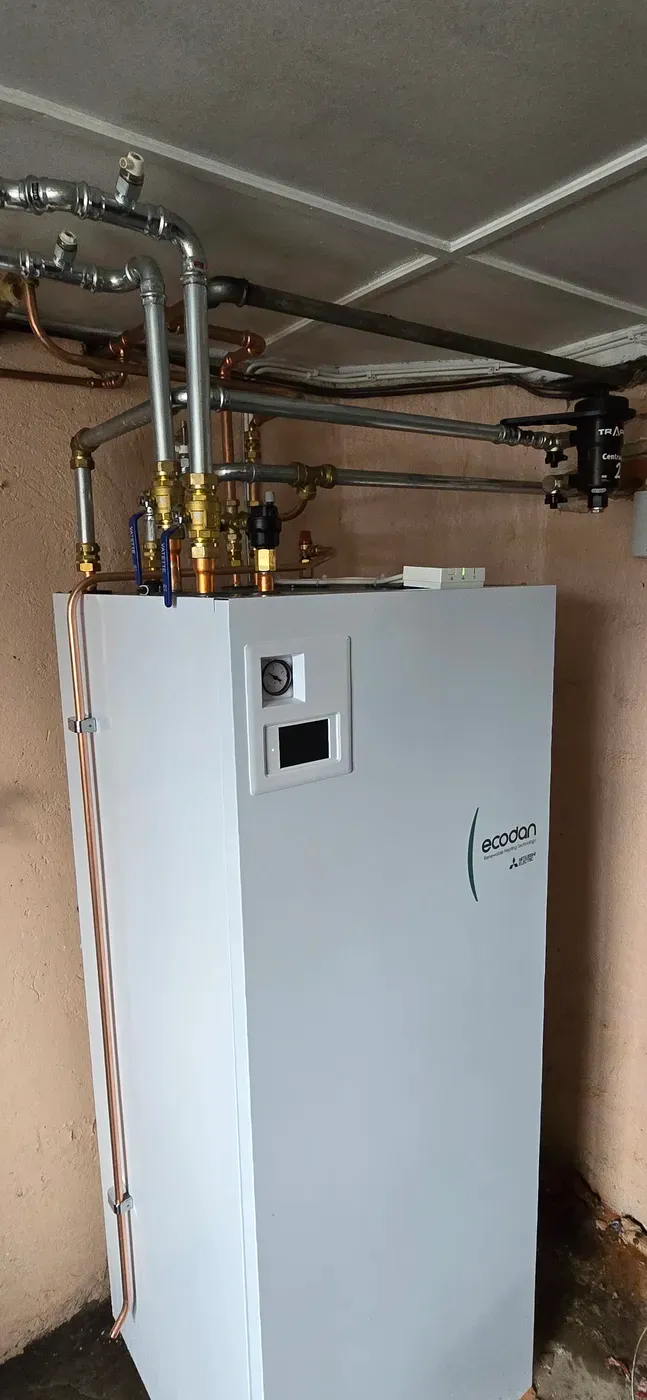 Installerad värmepump